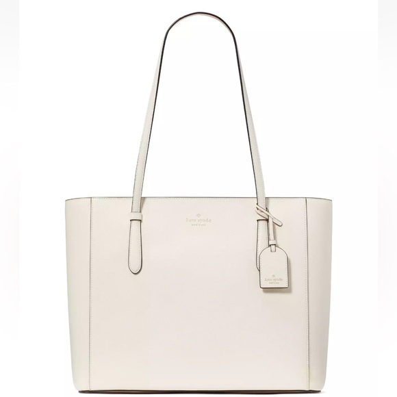 New Kate Spade Schuyler Medium Tote Saffiano Meringue - Picture 1 of 5